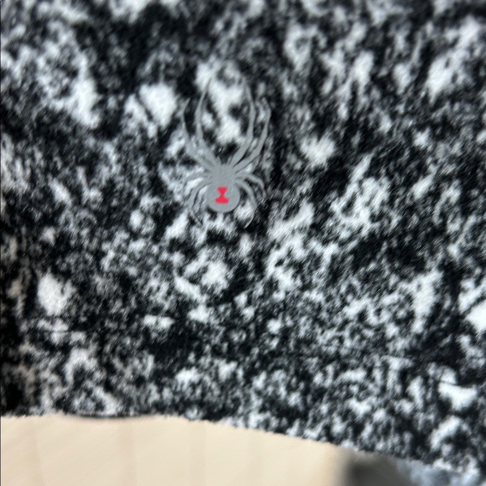 Spyder Black And White Patterned Pullover - image 3